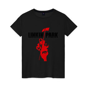 Женская футболка хлопок с принтом Linkin park (7) , 100% хлопок | прямой крой, круглый вырез горловины, длина до линии бедер, слегка спущенное плечо | heavy metal | metal | rock | trash metal | альтернатива | квартет | линкин | лица | метал | парк | рок | рок группа | рок группы | трэш метал | хеви метал