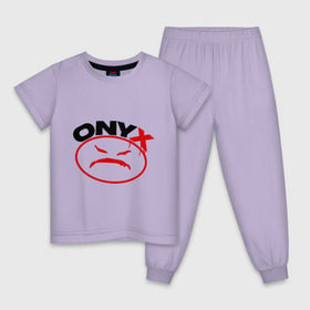 Детская пижама хлопок с принтом Onyx , 100% хлопок |  брюки и футболка прямого кроя, без карманов, на брюках мягкая резинка на поясе и по низу штанин
 | Тематика изображения на принте: gangsta | hip hop | hop | оникс | хоп
