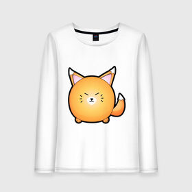 Женский лонгслив хлопок с принтом Cute Puffy Animals Shirt (8) , 100% хлопок |  | Тематика изображения на принте: 