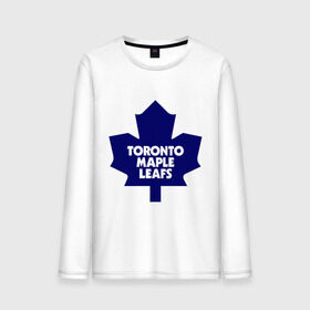 Мужской лонгслив хлопок с принтом Toronto Maple Leafs , 100% хлопок |  | Тематика изображения на принте: 
