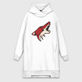 Платье-худи хлопок с принтом Phoenix Coyotes ,  |  | nhl | phoenix coyotes | нхл | хоккей | хоккейная лига