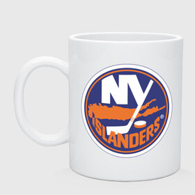 Кружка с принтом New York Islanders , керамика | объем — 330 мл, диаметр — 80 мм. Принт наносится на бока кружки, можно сделать два разных изображения | Тематика изображения на принте: new york islanders | nhl | нхл | нью йорк айлендс | нью йорк хоккей | хоккей | хоккейная лига