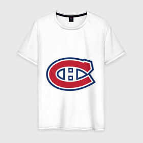 Мужская футболка хлопок с принтом Montreal Canadiens , 100% хлопок | прямой крой, круглый вырез горловины, длина до линии бедер, слегка спущенное плечо. | montreal canadiens | канадская хоккейная лига | монтреал | нхл | хокей | хоккей