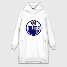 Платье-худи хлопок с принтом Edmonton Oilers ,  |  | edmonton oilers | nhl | нхл | хокей | хоккей | эдмонтон ойлерс