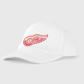 Детская бейсболка с принтом Detroit Red Wings , 100% хлопок | классический козырек, металлическая застежка-регулятор размера | hockey | nhl | лига | нхл | хокей | хоккей | хоккейная лига