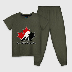 Детская пижама хлопок с принтом Canada , 100% хлопок |  брюки и футболка прямого кроя, без карманов, на брюках мягкая резинка на поясе и по низу штанин
 | canada | hockey | nhl | канада | лига | нхл | хокей | хокейнаялига | хоккей | хоккейная лига