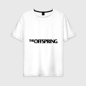 Женская футболка хлопок Oversize с принтом The Offspring (2) , 100% хлопок | свободный крой, круглый ворот, спущенный рукав, длина до линии бедер
 | offspring | punk | rock | панк | рок