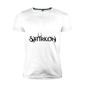 Мужская футболка премиум с принтом Satyricon , 92% хлопок, 8% лайкра | приталенный силуэт, круглый вырез ворота, длина до линии бедра, короткий рукав | metal | satyricon | блек метал | блэк метал | метал | металл | сатирикон