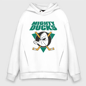 Мужское худи Oversize хлопок с принтом Anaheim Mighty Ducks , френч-терри — 70% хлопок, 30% полиэстер. Мягкий теплый начес внутри —100% хлопок | боковые карманы, эластичные манжеты и нижняя кромка, капюшон на магнитной кнопке | anaheim mighty ducks | майти дакс | национальная лига калифорнии | хокей | хоккей