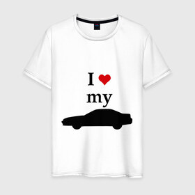 Мужская футболка хлопок с принтом I love my Prelude (2) , 100% хлопок | прямой крой, круглый вырез горловины, длина до линии бедер, слегка спущенное плечо. | 