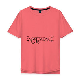 Мужская футболка хлопок Oversize с принтом Evanescence , 100% хлопок | свободный крой, круглый ворот, “спинка” длиннее передней части | evanescence | американский рок | метал | рок | эвенескин