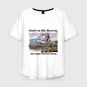 Мужская футболка хлопок Oversize с принтом Evangelion , 100% хлопок | свободный крой, круглый ворот, “спинка” длиннее передней части | anime | evangelion | аниме | анимэ | евангелион