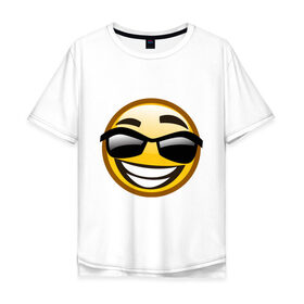 Мужская футболка хлопок Oversize с принтом Emoticons tonygines (3) , 100% хлопок | свободный крой, круглый ворот, “спинка” длиннее передней части | 