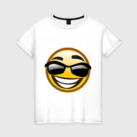 Женская футболка хлопок с принтом Emoticons tonygines (3) , 100% хлопок | прямой крой, круглый вырез горловины, длина до линии бедер, слегка спущенное плечо | 