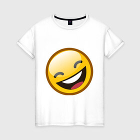 Женская футболка хлопок с принтом Emoticons tonygines (1) , 100% хлопок | прямой крой, круглый вырез горловины, длина до линии бедер, слегка спущенное плечо | 