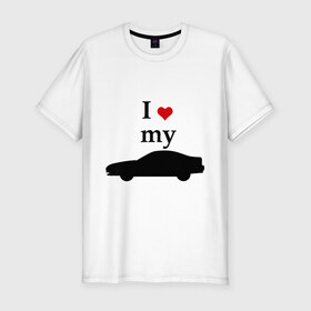 Мужская футболка премиум с принтом I love my Prelude (3) , 92% хлопок, 8% лайкра | приталенный силуэт, круглый вырез ворота, длина до линии бедра, короткий рукав | 