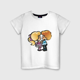 Детская футболка хлопок с принтом Танцы , 100% хлопок | круглый вырез горловины, полуприлегающий силуэт, длина до линии бедер | 