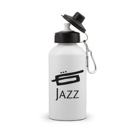 Бутылка спортивная с принтом Jazz (3) , металл | емкость — 500 мл, в комплекте две пластиковые крышки и карабин для крепления | Тематика изображения на принте: джаз | живая музыка | импровизация | инструмент | труба