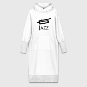 Платье удлиненное хлопок с принтом Jazz (3) ,  |  | Тематика изображения на принте: джаз | живая музыка | импровизация | инструмент | труба