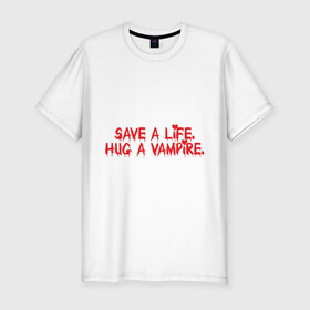 Мужская футболка премиум с принтом Дневники вампира (2) , 92% хлопок, 8% лайкра | приталенный силуэт, круглый вырез ворота, длина до линии бедра, короткий рукав | Тематика изображения на принте: vampire diaries | дневники вампира