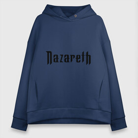 Женское худи Oversize хлопок с принтом Nazareth , френч-терри — 70% хлопок, 30% полиэстер. Мягкий теплый начес внутри —100% хлопок | боковые карманы, эластичные манжеты и нижняя кромка, капюшон на магнитной кнопке | rock | метал | металл | назарет | рок