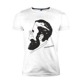 Мужская футболка премиум с принтом Портрет Зигмунда Фрейда , 92% хлопок, 8% лайкра | приталенный силуэт, круглый вырез ворота, длина до линии бедра, короткий рукав | зигмунд фрейд | знаменитость | знаменитые личности | психология