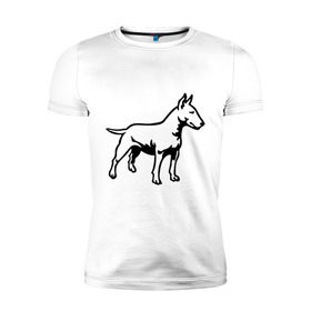 Мужская футболка премиум с принтом Бойцовская собака , 92% хлопок, 8% лайкра | приталенный силуэт, круглый вырез ворота, длина до линии бедра, короткий рукав | бойцовская собака | домашние животные | животные | пес | песик | собака
