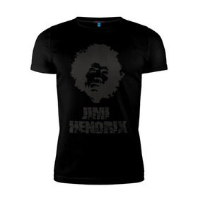 Мужская футболка премиум с принтом Jimi Hendrix , 92% хлопок, 8% лайкра | приталенный силуэт, круглый вырез ворота, длина до линии бедра, короткий рукав | 60е | гитарист | джими хендрикс | джимми хендрикс | ретро | рок