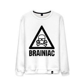 Мужской свитшот хлопок с принтом Brainiac , 100% хлопок |  | brainiac | брейниак | комиксы | мозг | череп
