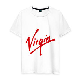 Мужская футболка хлопок с принтом Virgin , 100% хлопок | прямой крой, круглый вырез горловины, длина до линии бедер, слегка спущенное плечо. | антибренд | бренд | компания | корпорация | логотип | ричард брэнсон