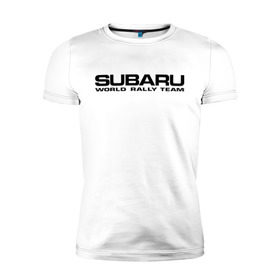 Мужская футболка премиум с принтом Subaru world rally team (2) , 92% хлопок, 8% лайкра | приталенный силуэт, круглый вырез ворота, длина до линии бедра, короткий рукав | Тематика изображения на принте: rally | subaru | subaru субарик | team | world | world rally team | авто2012 | ралли | субару