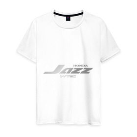 Мужская футболка хлопок с принтом Honda jazz (2) , 100% хлопок | прямой крой, круглый вырез горловины, длина до линии бедер, слегка спущенное плечо. | honda | honda jazz | авто | автомобиль | машины | тачки | хонда