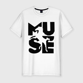 Мужская футболка премиум с принтом Muse (2) , 92% хлопок, 8% лайкра | приталенный силуэт, круглый вырез ворота, длина до линии бедра, короткий рукав | Тематика изображения на принте: 