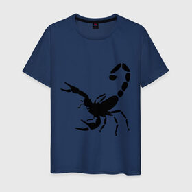 Мужская футболка хлопок с принтом Scorpions (2) , 100% хлопок | прямой крой, круглый вырез горловины, длина до линии бедер, слегка спущенное плечо. | Тематика изображения на принте: скорпион