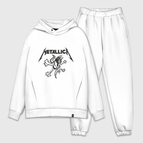 Мужской костюм хлопок OVERSIZE с принтом Metallica (8) ,  |  | металлика