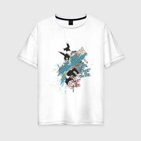 Женская футболка хлопок Oversize с принтом Breakboy , 100% хлопок | свободный крой, круглый ворот, спущенный рукав, длина до линии бедер
 | break dance | breakdance | браэйк | брейк | брейк данс | брейкденс | музыка | танцы | уличные танцы