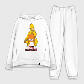 Женский костюм хлопок Oversize с принтом Simpsons (2) ,  |  | гомер