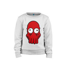 Детский свитшот хлопок с принтом Dr.zoidberg , 100% хлопок | круглый вырез горловины, эластичные манжеты, пояс и воротник | Тематика изображения на принте: 