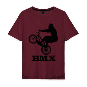 Мужская футболка хлопок Oversize с принтом BMX (3) , 100% хлопок | свободный крой, круглый ворот, “спинка” длиннее передней части | bmx | бмх | велик | вело | велосипед | велосипедист | велоспорт | райдер | фрирайд | экстремальный спорт | экстрим