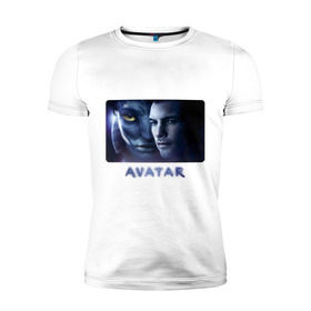 Мужская футболка премиум с принтом Avatar (2) , 92% хлопок, 8% лайкра | приталенный силуэт, круглый вырез ворота, длина до линии бедра, короткий рукав | avatar | аватар