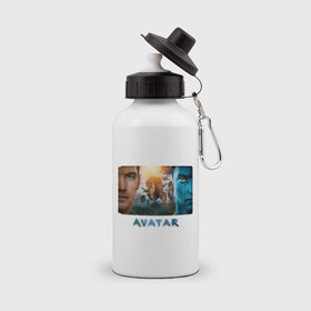 Бутылка спортивная с принтом Avatar (3) , металл | емкость — 500 мл, в комплекте две пластиковые крышки и карабин для крепления | Тематика изображения на принте: avatar | аватар