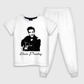 Детская пижама хлопок с принтом Elvis Presley (2) , 100% хлопок |  брюки и футболка прямого кроя, без карманов, на брюках мягкая резинка на поясе и по низу штанин
 | гитара