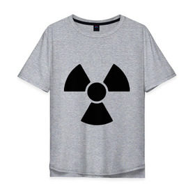 Мужская футболка хлопок Oversize с принтом Радиоактивный , 100% хлопок | свободный крой, круглый ворот, “спинка” длиннее передней части | radiation | radioactive | радиация