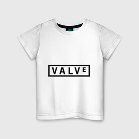 Детская футболка хлопок с принтом Valve , 100% хлопок | круглый вырез горловины, полуприлегающий силуэт, длина до линии бедер | valve | valvehalf life | разработчик