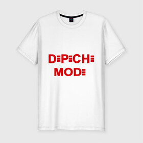 Мужская футболка премиум с принтом Depeche mode , 92% хлопок, 8% лайкра | приталенный силуэт, круглый вырез ворота, длина до линии бедра, короткий рукав | depeche mode | rock | депеш мод | рок | электронная музыка