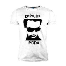 Мужская футболка премиум с принтом Depeche Mode (2) , 92% хлопок, 8% лайкра | приталенный силуэт, круглый вырез ворота, длина до линии бедра, короткий рукав | depeche mode | депеш мод | карикатура depeche mode | карикатура депеш мод | фото depeche mode