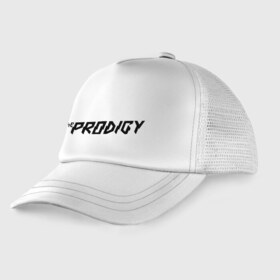Детская кепка тракер с принтом The Prodigy логотип , Козырек - 100% хлопок. Кепка - 100% полиэстер, Задняя часть - сетка | универсальный размер, пластиковая застёжка | prodigy | the prodigy | лого prodigy | лого продиджи | логотип prodigy | логотип the prodigy | прдиджи