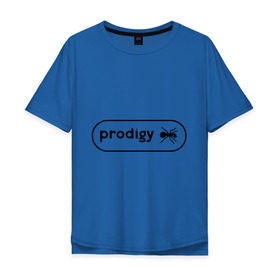 Мужская футболка хлопок Oversize с принтом Prodigy лого с муравьем , 100% хлопок | свободный крой, круглый ворот, “спинка” длиннее передней части | prodigy | логотип | продиджи | электронная музыка