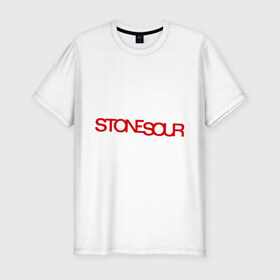 Мужская футболка премиум с принтом Stone Sour , 92% хлопок, 8% лайкра | приталенный силуэт, круглый вырез ворота, длина до линии бедра, короткий рукав | Тематика изображения на принте: 