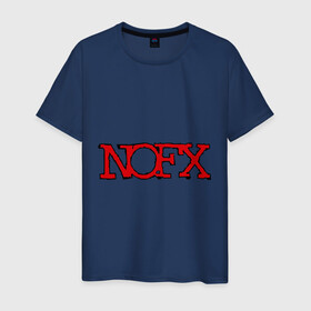 Мужская футболка хлопок с принтом Nofx , 100% хлопок | прямой крой, круглый вырез горловины, длина до линии бедер, слегка спущенное плечо. | Тематика изображения на принте: nofx | группы | музыка | ноуэфэкс | панк